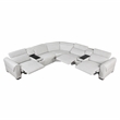 Lexicon McPherson Chenille 7-Piece Modular Power Reclining Sectional in Cloud
