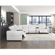 Lexicon McPherson Chenille 7-Piece Modular Power Reclining Sectional in Cloud
