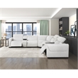 Lexicon McPherson Chenille 7-Piece Modular Power Reclining Sectional in Cloud