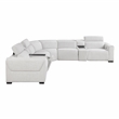 Lexicon McPherson Chenille 7-Piece Modular Power Reclining Sectional in Cloud
