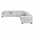 Lexicon McPherson Chenille 7-Piece Modular Power Reclining Sectional in Cloud