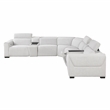 Lexicon McPherson Chenille 7-Piece Modular Power Reclining Sectional in Cloud