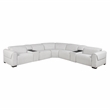 Lexicon McPherson Chenille 7-Piece Modular Power Reclining Sectional in Cloud