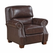 Lexicon Remington Leather 3pc Set-Sofa & Loveseat & Chair in Brown