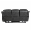 Lexicon Kellen Microfiber 2pc Set-Sofa & Loveseat in Smoky Gray