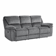 Lexicon Muirfield Microfiber 3pc Set-Sofa & Loveseat & Chair in Gray