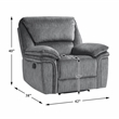 Lexicon Muirfield Microfiber 3pc Set-Sofa & Loveseat & Chair in Gray