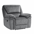 Lexicon Muirfield Microfiber 3pc Set-Sofa & Loveseat & Chair in Gray