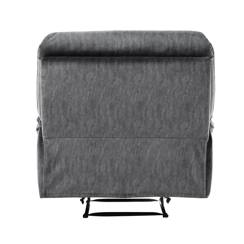 Lexicon Muirfield Microfiber 3pc Set-Sofa & Loveseat & Chair in Gray