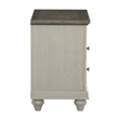 Lexicon Mossbrook Pine Nightstand in 2-Tone Finish-Dark Brown and Light Gray