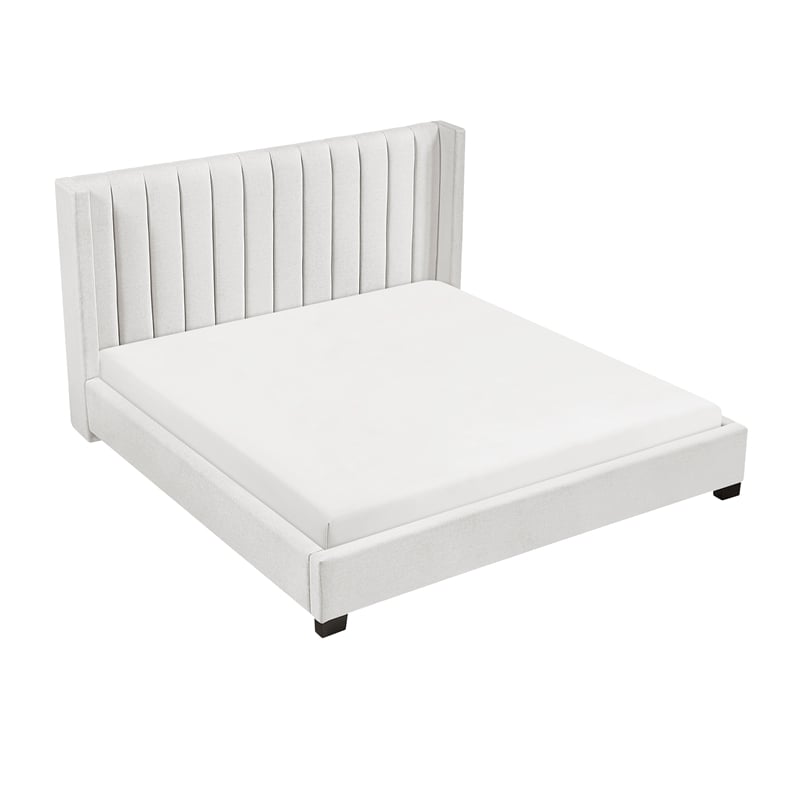 Lexicon Emerson Textured Eastern King Bed in Beige