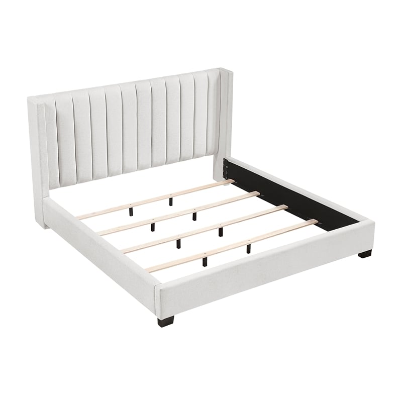 Lexicon Emerson Textured Eastern King Bed in Beige