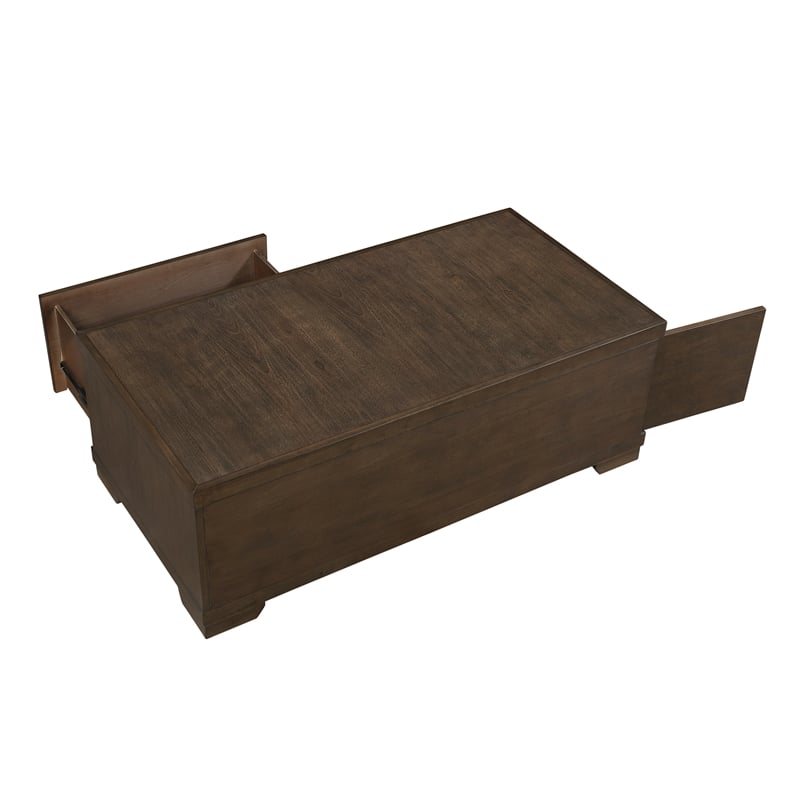 Lexicon Duncan Asian Hardwood Cocktail Table in Espresso