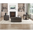 Lexicon Lakeside Rubber Wood Chairside Table in Brown
