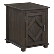 Lexicon Lakeside Rubber Wood Chairside Table in Brown