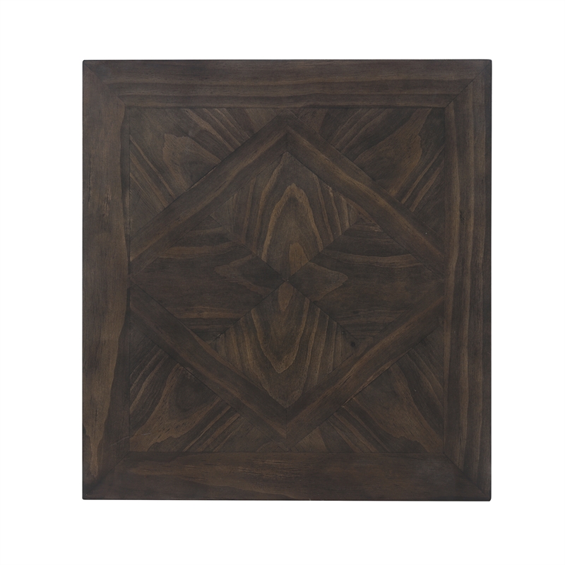 Lexicon Lakeside Rubberwood End Table in Brown