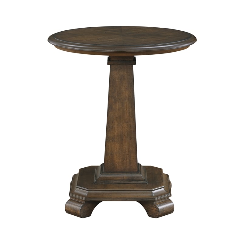 Lexicon Rochester Asian Hardwood End Table in Brown