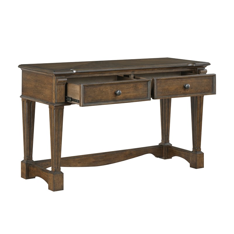 Lexicon Rochester Asian Hardwood Sofa Table in Brown