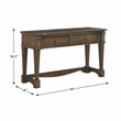 Lexicon Rochester Asian Hardwood Sofa Table in Brown