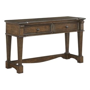 Lexicon Rochester Asian Hardwood Sofa Table in Brown