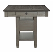 Lexicon Granby Pine Counter Height Dining Table in Coffee and Antique Gray