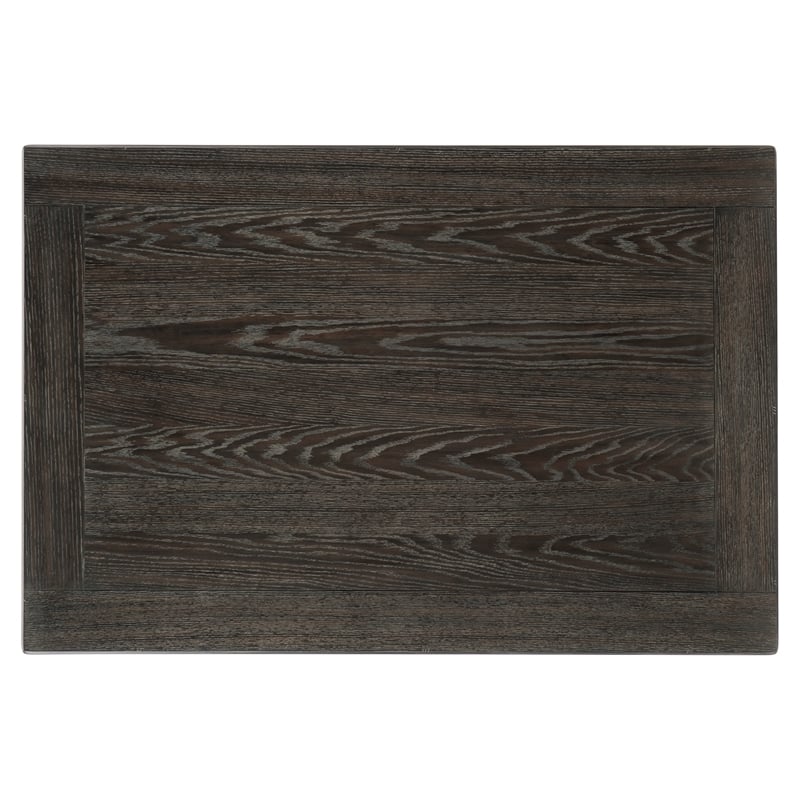 Lexicon Granby Pine Counter Height Dining Table in Coffee and Antique Gray