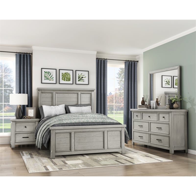 Lexicon Providence Acacia Queen Bed in Antique White