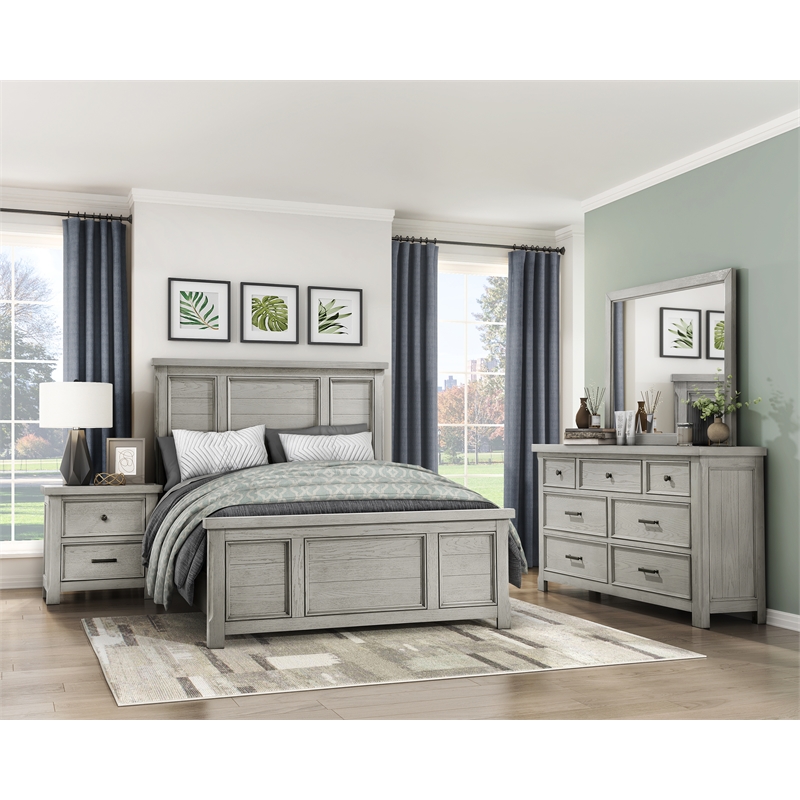 Lexicon Providence Acacia California King Bed in Antique White
