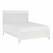 Lexicon Kerren Poplar Full Bed & LED Lighting in White High Gloss