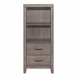 Lexicon Woodrow Asian Hardwood 3pc Set Twin Wall Bed (TB+2 PNS) in Brownish Gray