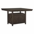 Lexicon Oxton Asian Hardwood 5pcs Cntr H. Dining Set in Distressed Dark Cherry