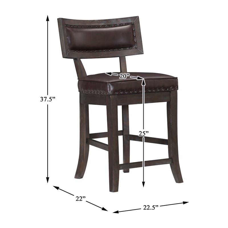 Lexicon Oxton Asian Hardwood 5pcs Cntr H. Dining Set in Distressed Dark Cherry