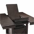 Lexicon Oxton Asian Hardwood 5pcs Cntr H. Dining Set in Distressed Dark Cherry