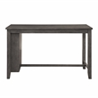Lexicon Timbre Asian Hardwood 5pcs Cntr Height Dining Set in Wire-Brushed Gray