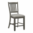 Lexicon Granby Pine 5-Piece Cntr Height Dining Set in Coffee and Antique Gray