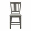 Lexicon Granby Pine 5-Piece Cntr Height Dining Set in Coffee and Antique Gray