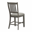 Lexicon Granby Pine 5-Piece Cntr Height Dining Set in Coffee and Antique Gray