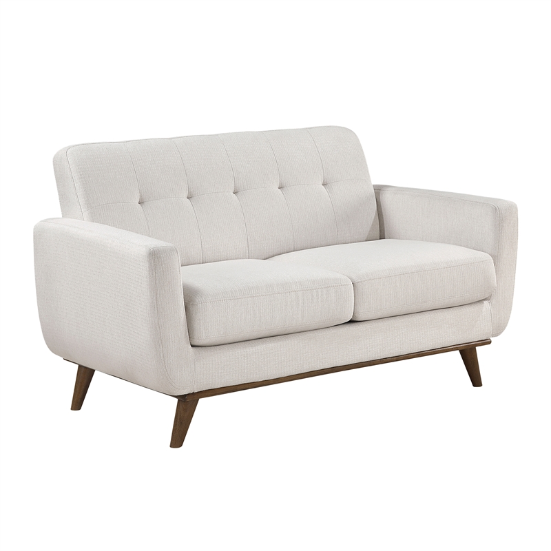 Lexicon Martina Textured 3pc Set-Sofa & Loveseat & Chair in Beige