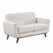 Lexicon Martina Textured 3pc Set-Sofa & Loveseat & Chair in Beige