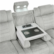 Lexicon Ronan Microfiber 2pc Set-Sofa & Loveseat in Light Gray