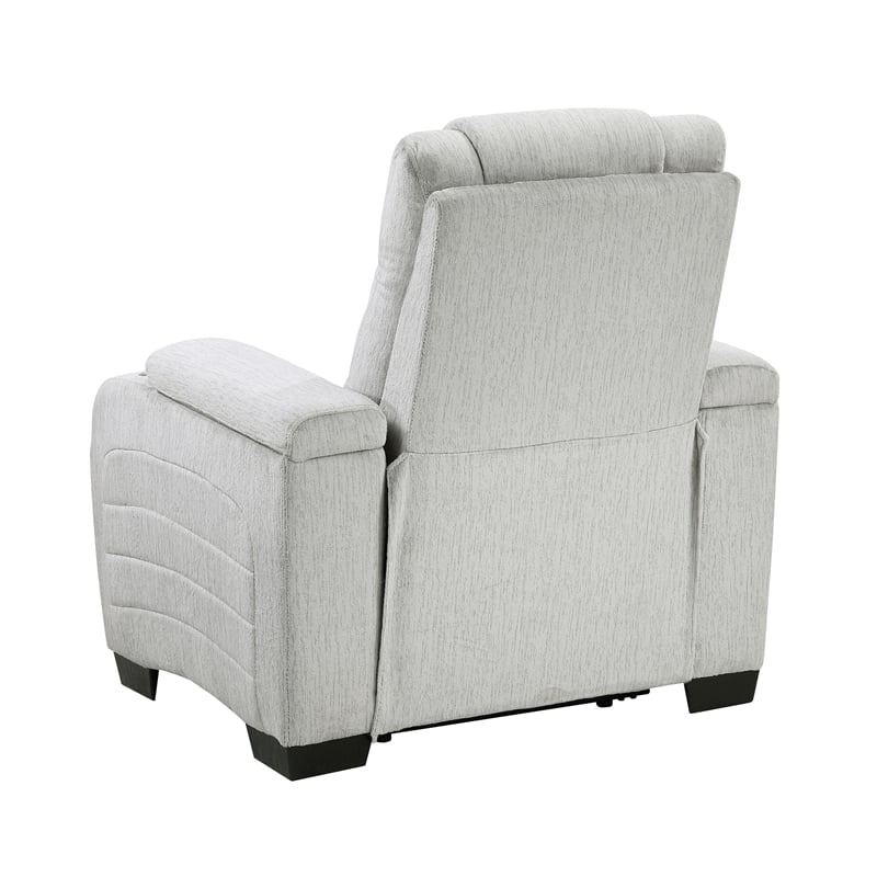 Lexicon Ronan Microfiber 3pc Set-Sofa & Loveseat & Chair in Light Gray