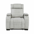 Lexicon Ronan Microfiber 3pc Set-Sofa & Loveseat & Chair in Light Gray