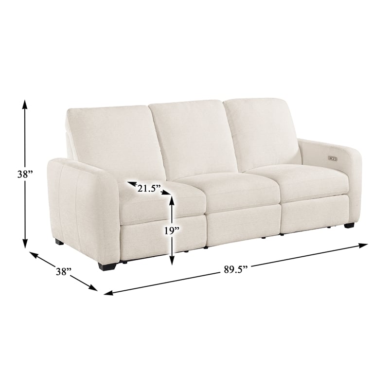 Lexicon Vera Chenille 2pc Set-Sofa & Loveseat in Beige