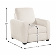 Lexicon Vera Chenille 3pc Set-Sofa & Loveseat & Chair in Beige