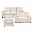 Lexicon Vera Chenille 3pc Set-Sofa & Loveseat & Chair in Beige