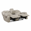 Lexicon Gainesville Microfiber 2pc Set-Sofa & Loveseat in Pewter