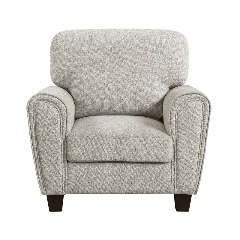 Lexicon Lemond Chenille 3pc Set-Sofa & Loveseat & Chair in Gray