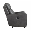 Lexicon Kellen Microfiber 3pc Set-Sofa & Loveseat & Chair in Smoky Gray