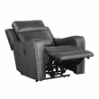 Lexicon Kellen Microfiber 3pc Set-Sofa & Loveseat & Chair in Smoky Gray
