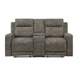 Lexicon Muncie Microfiber 2pc Set-Sofa & Loveseat in Brown